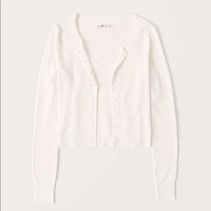 Abercrombie Tank & Cardigan Set - Off White